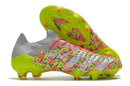 Chuteira Campo Adidas Predator Freak .1 FG Clear Grey/White/Solar Yellow - Low