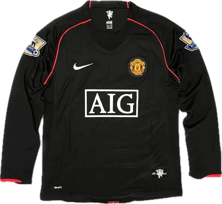 Camisa manga longa preta Manchester united